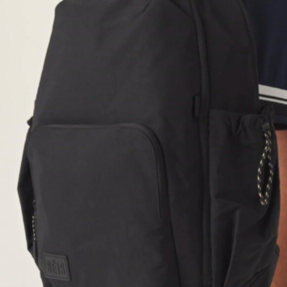 NWT Beis The North To South Sport Backpack in Black - Picture 1 of 4